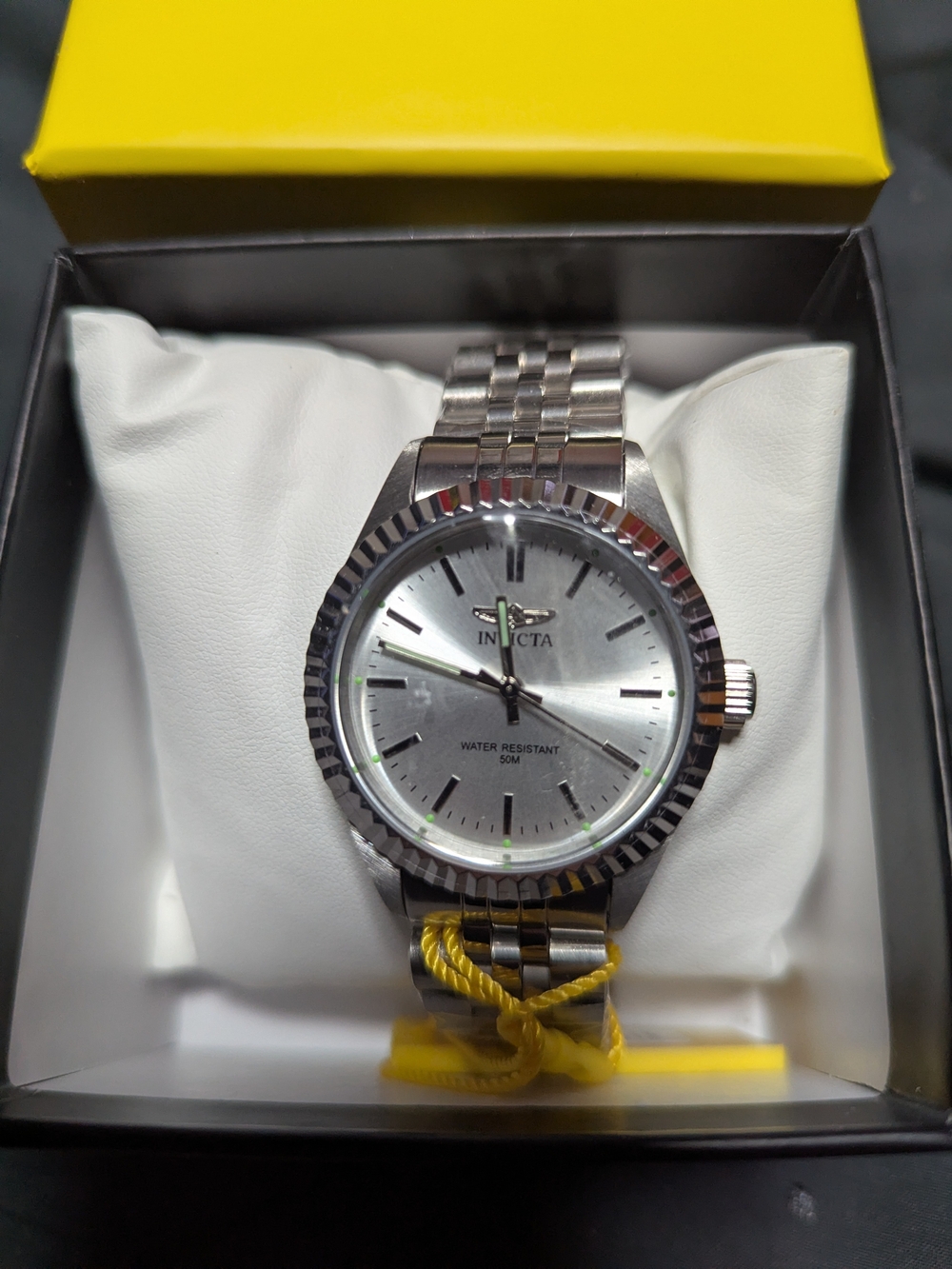 Invicta Specialty Musenova Silver Stainless Steel Bracelet Watch - Silver Dial